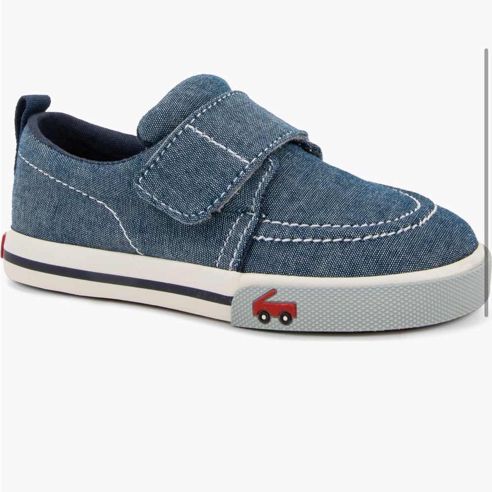 See Kai Run Blue Denim Kids Sneakers